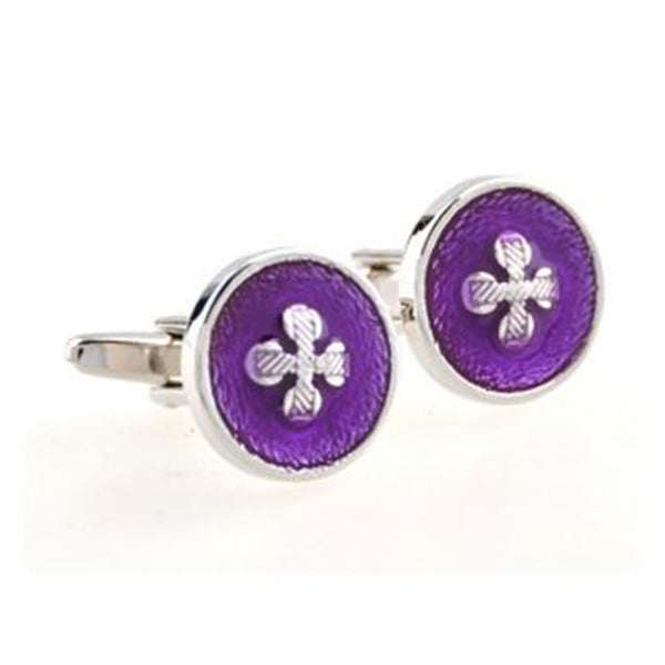 Enamel Dropping Glue Cufflinks