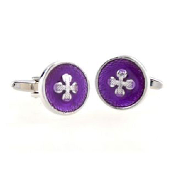 Enamel Dropping Glue Cufflinks