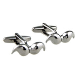 Interesting Skull Plain Colour Metal Cufflinks