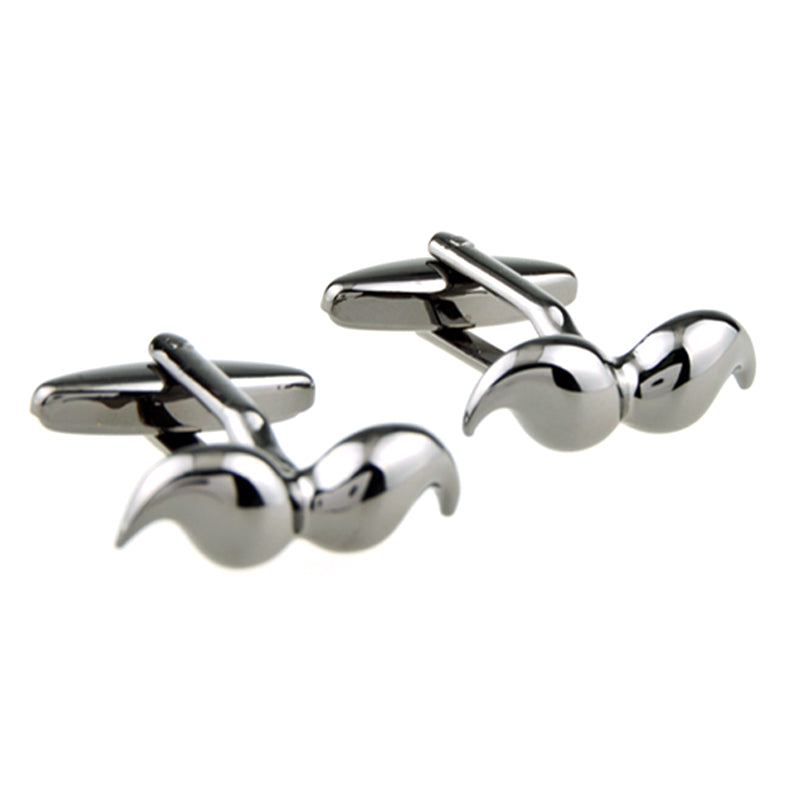 Interesting Skull Plain Colour Metal Cufflinks