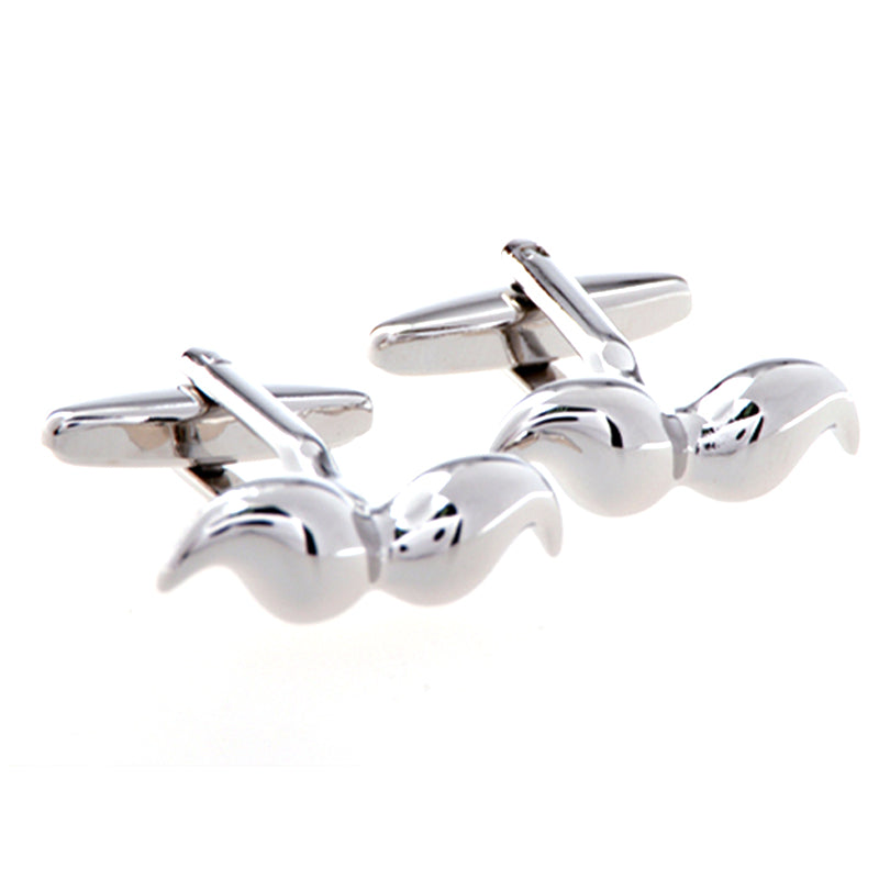 Interesting Skull Plain Colour Metal Cufflinks