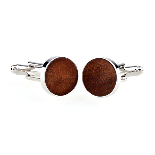 Natural Solid Wood Cufflinks
