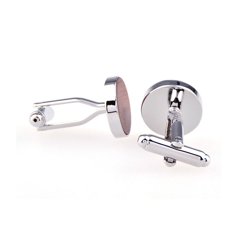 Natural Solid Wood Cufflinks