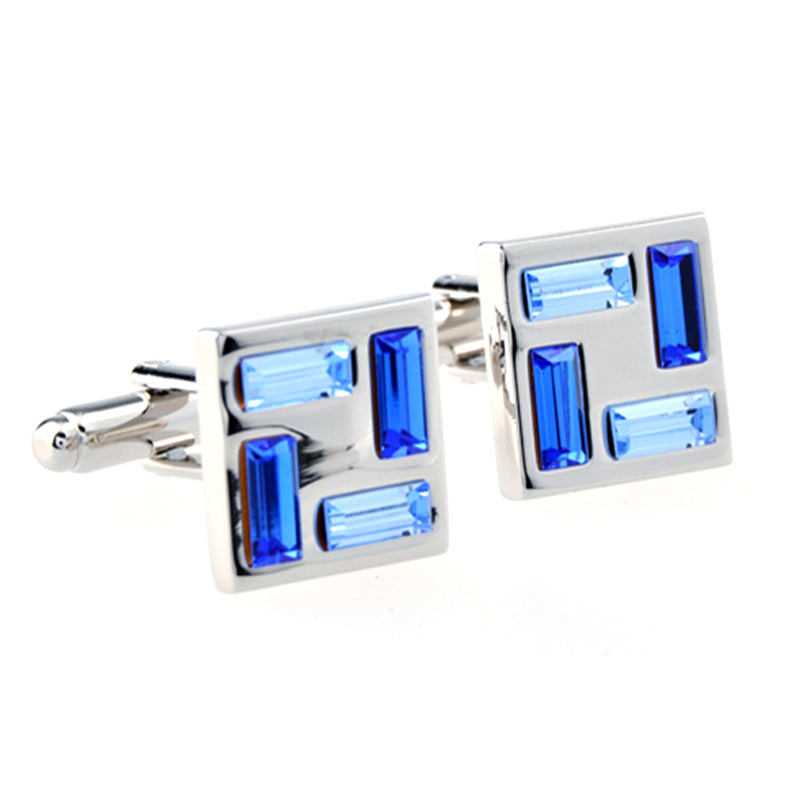 Crystal Zircon Cufflinks