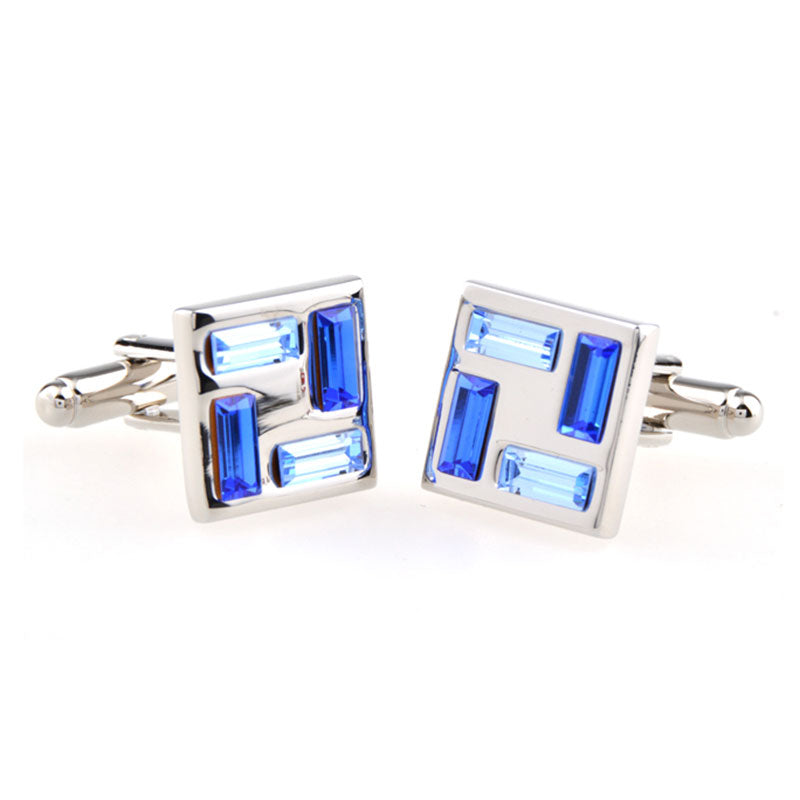 Crystal Zircon Cufflinks
