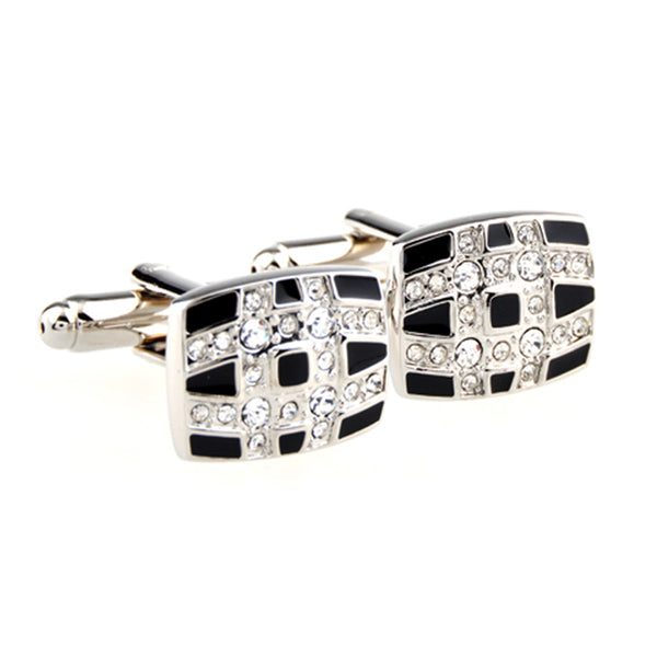 Crystal Zircon Cufflinks