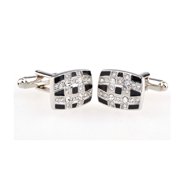 Crystal Zircon Cufflinks