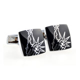 Enamel Dropping Glue Cufflinks
