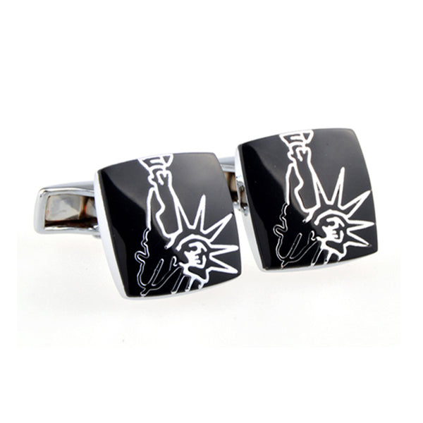 Enamel Dropping Glue Cufflinks
