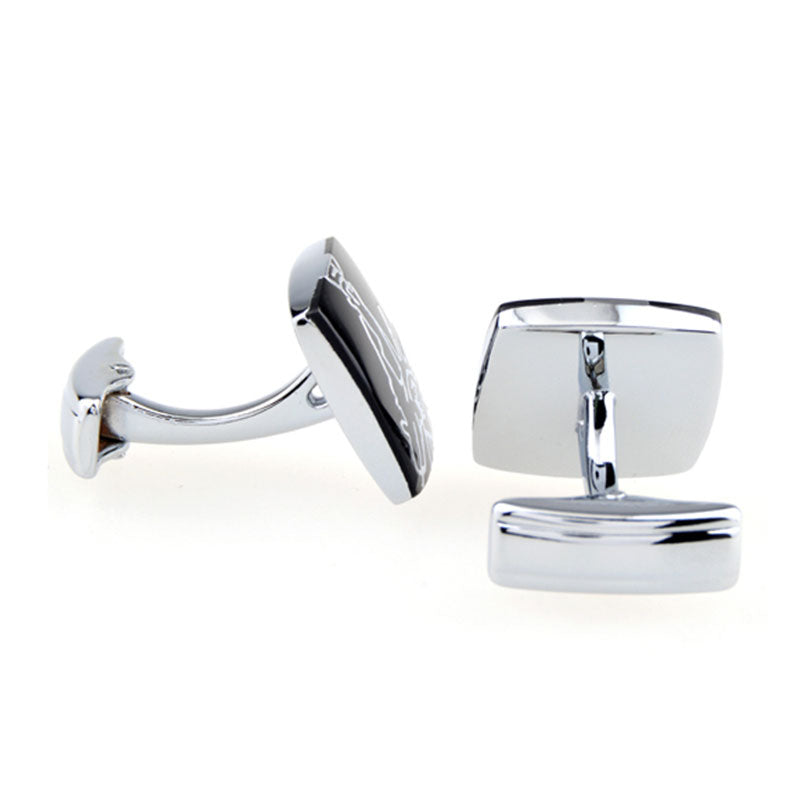 Enamel Dropping Glue Cufflinks