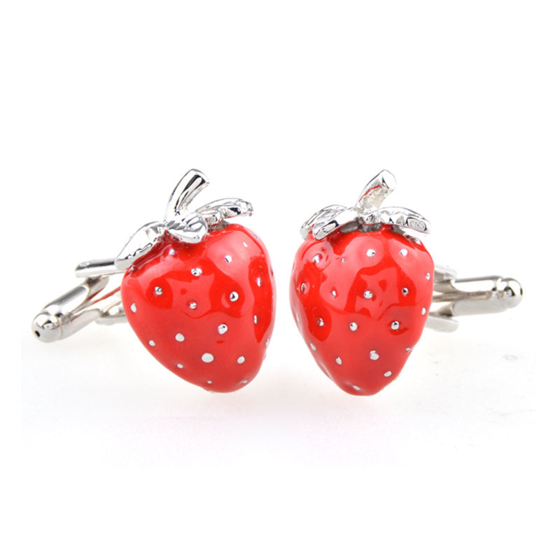 Vegetable Fruit Enamel Dropping Glue Cufflinks