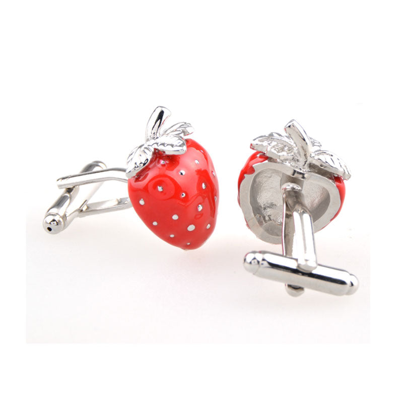 Vegetable Fruit Enamel Dropping Glue Cufflinks