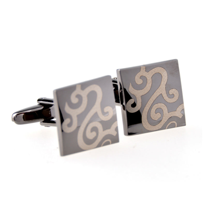 Plain Colour Metal Cufflinks
