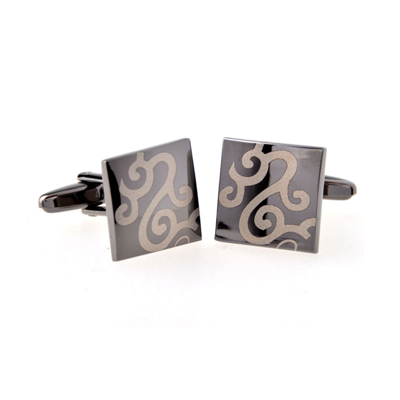 Plain Colour Metal Cufflinks