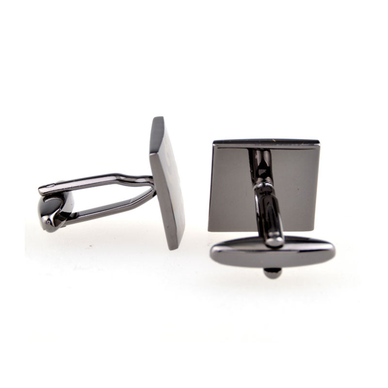 Plain Colour Metal Cufflinks