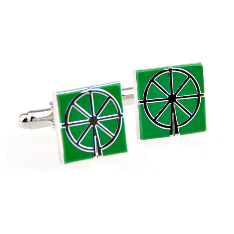 Enamel Dropping Glue Cufflinks