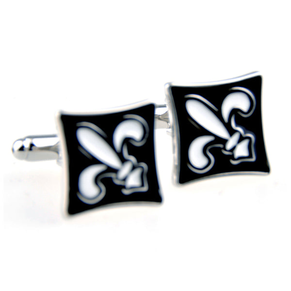 Enamel Dropping Glue Cufflinks