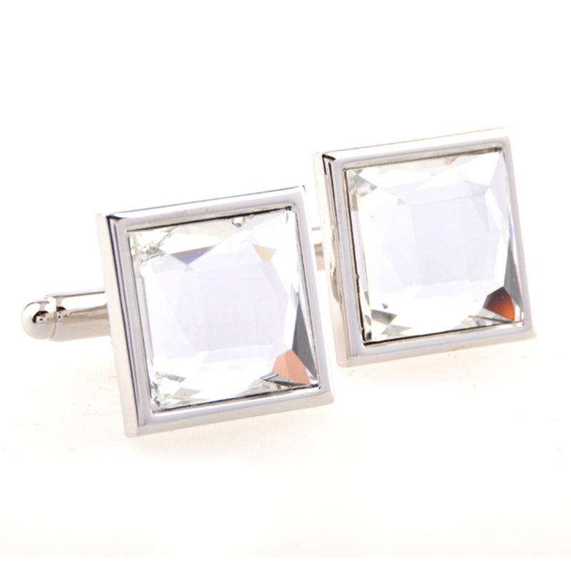 Crystal Zircon Cufflinks