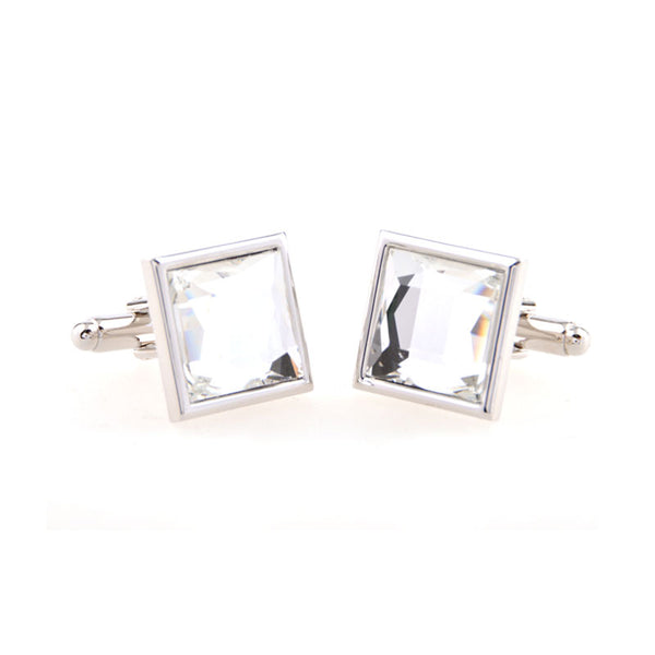 Crystal Zircon Cufflinks