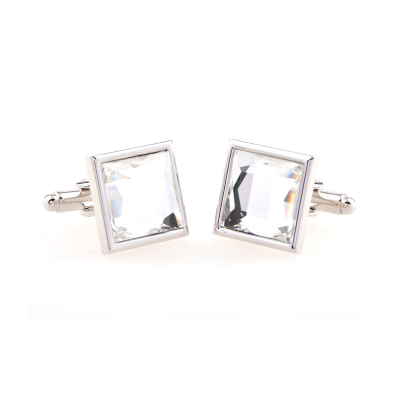 Crystal Zircon Cufflinks