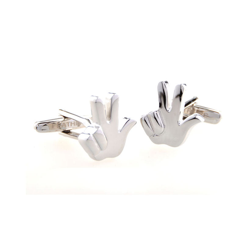 Cartoon Anime Plain Colour Metal Cufflinks