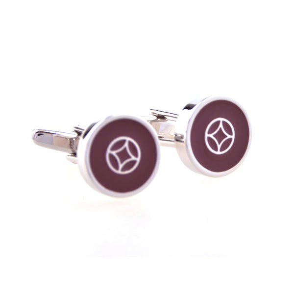Enamel Dropping Glue Cufflinks