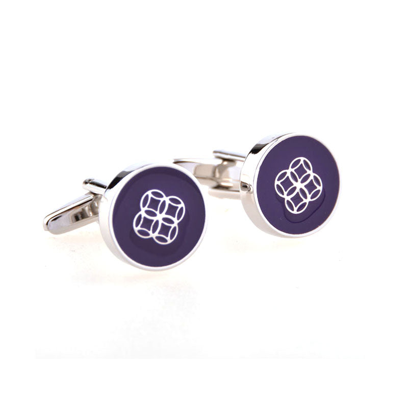 Enamel Dropping Glue Cufflinks
