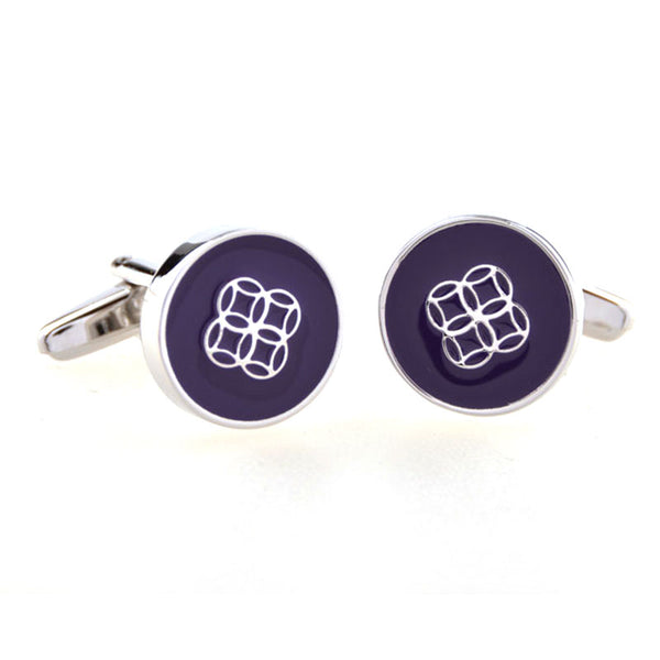 Enamel Dropping Glue Cufflinks