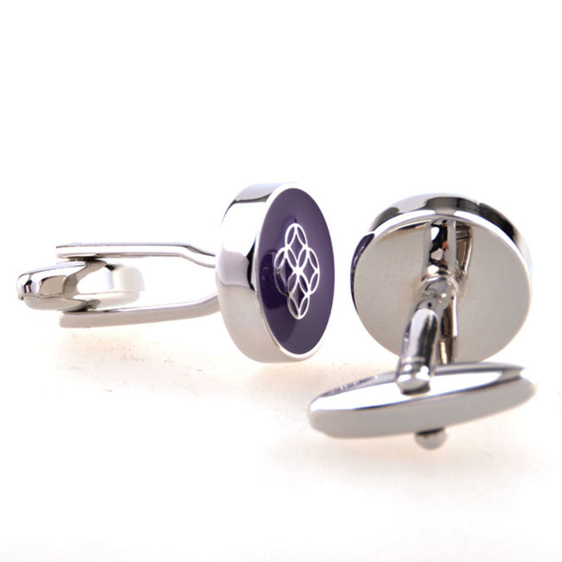 Enamel Dropping Glue Cufflinks
