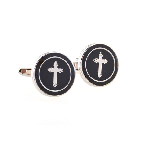Festivals Wedding Reception Enamel Dropping Glue Cufflinks