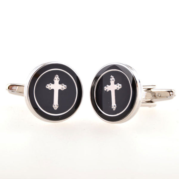 Festivals Wedding Reception Enamel Dropping Glue Cufflinks