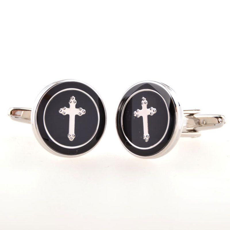 Festivals Wedding Reception Enamel Dropping Glue Cufflinks