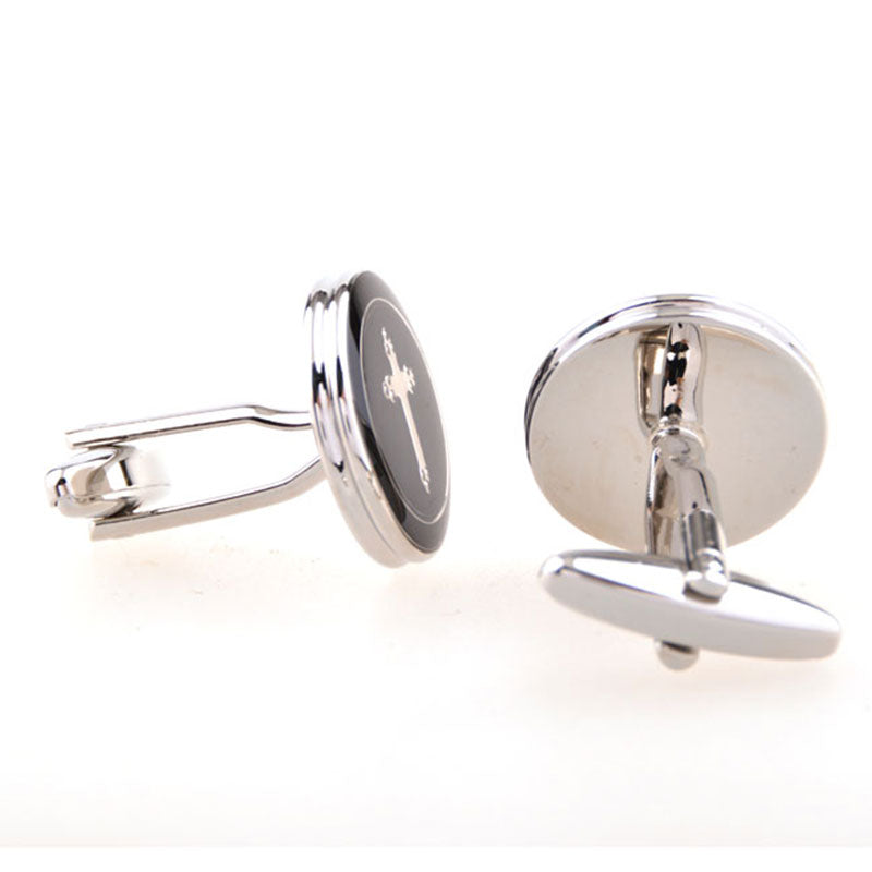 Festivals Wedding Reception Enamel Dropping Glue Cufflinks