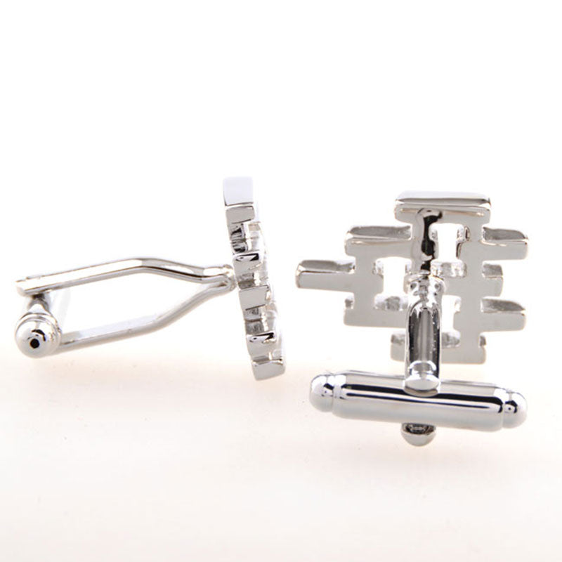 Plain Colour Metal Cufflinks