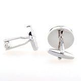 Plain Colour Metal Cufflinks