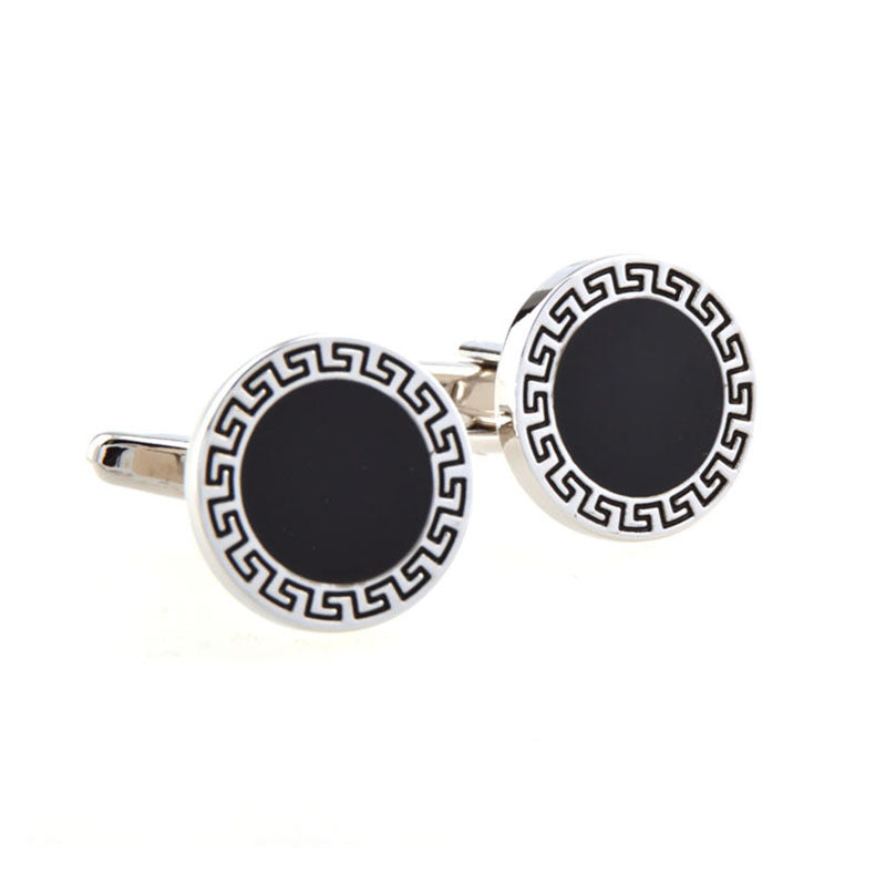Enamel Dropping Glue Cufflinks