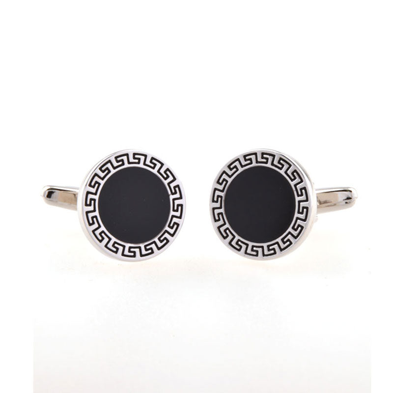 Enamel Dropping Glue Cufflinks