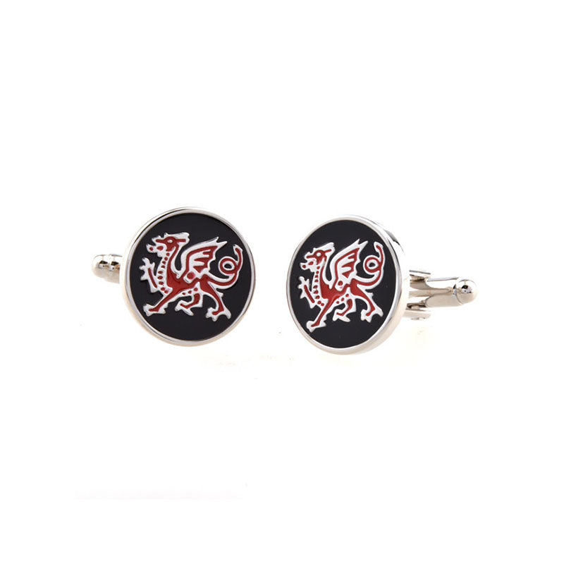 Animals Plants Enamel Dropping Glue Cufflinks