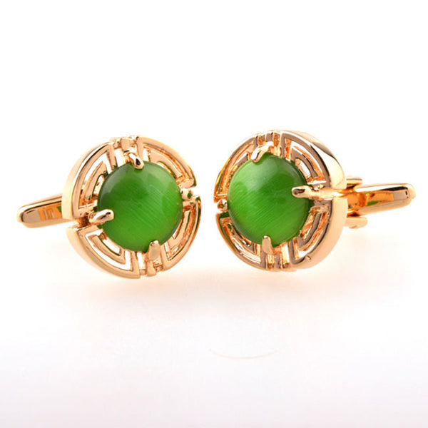 Cateye Glass Cufflinks