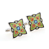Enamel Dropping Glue Cufflinks
