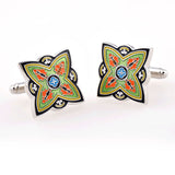 Enamel Dropping Glue Cufflinks