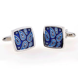 Enamel Dropping Glue Cufflinks