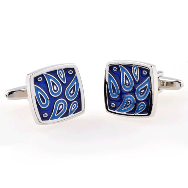 Enamel Dropping Glue Cufflinks