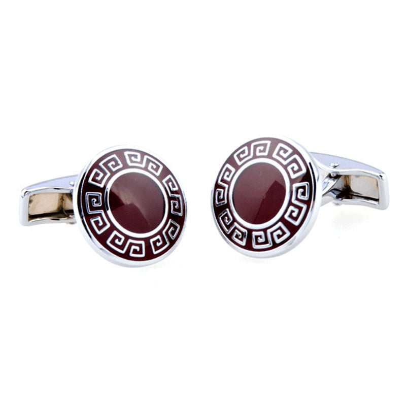 Enamel Dropping Glue Cufflinks