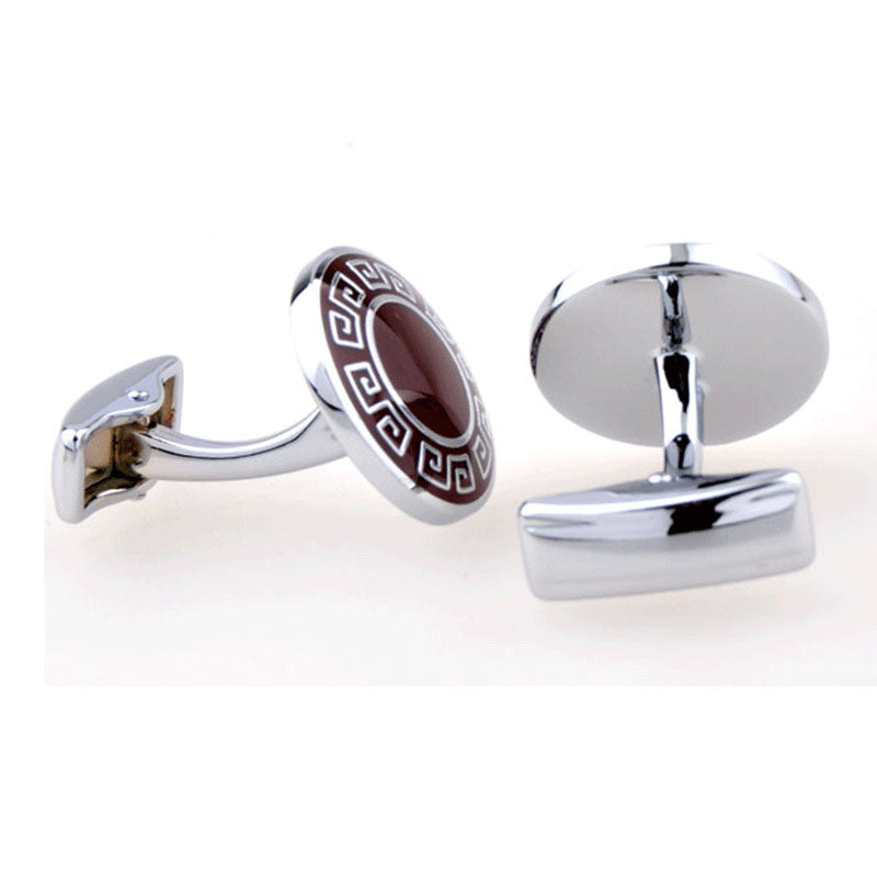 Enamel Dropping Glue Cufflinks