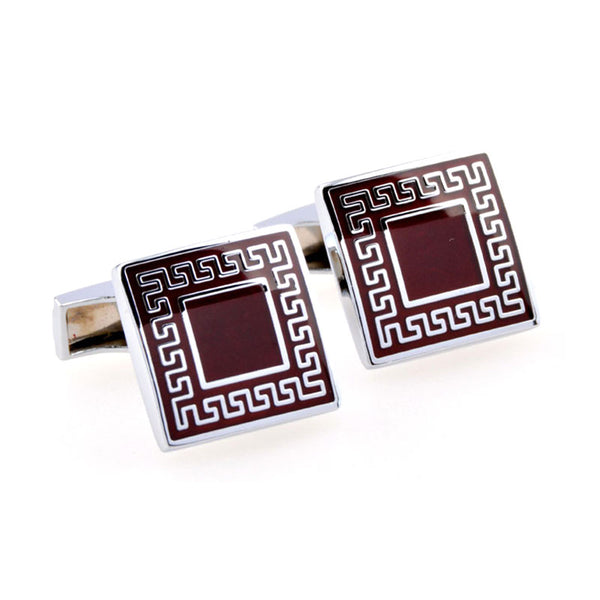 Enamel Dropping Glue Cufflinks