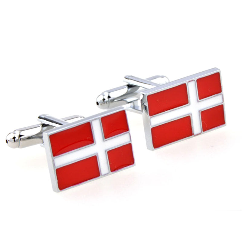 Enamel Dropping Glue Cufflinks