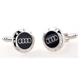 Car Logo Traffic Crystal Zircon Cufflinks