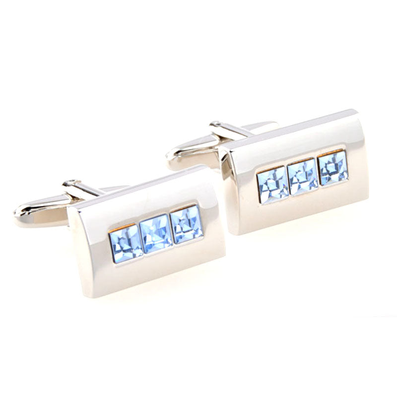 Crystal Zircon Cufflinks