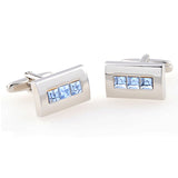 Crystal Zircon Cufflinks